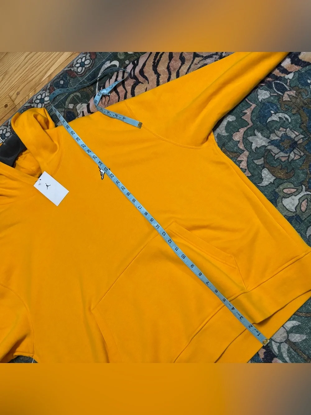 Jordan Mens Essential Fleece Pullover Hoodie Yellow Size 2XL NWT